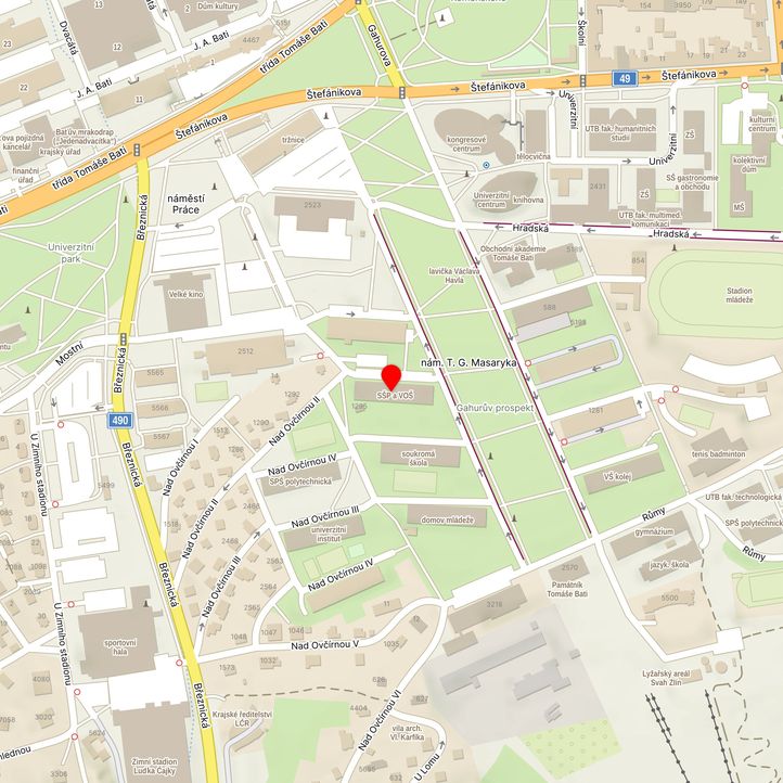 Mapa školy z Mapy.cz