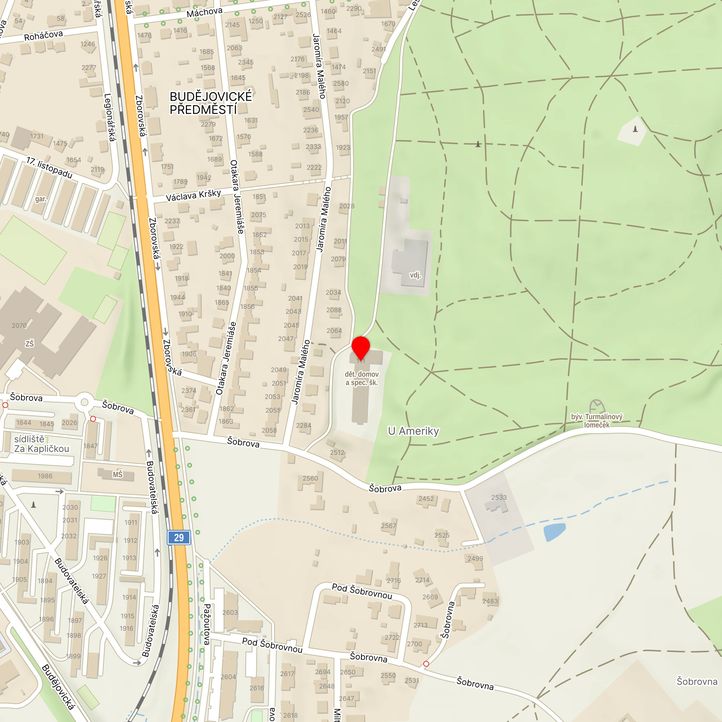 Mapa školy z Mapy.cz