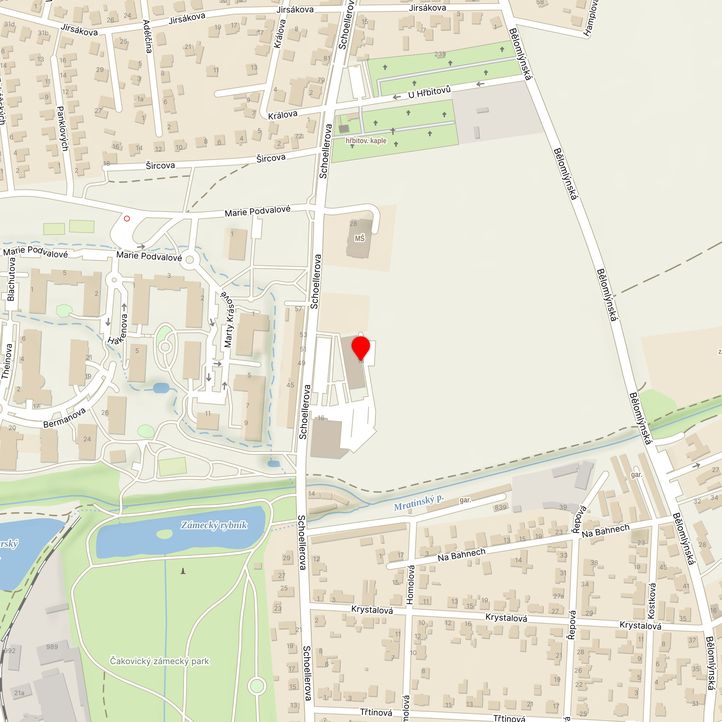 Mapa školy z Mapy.cz