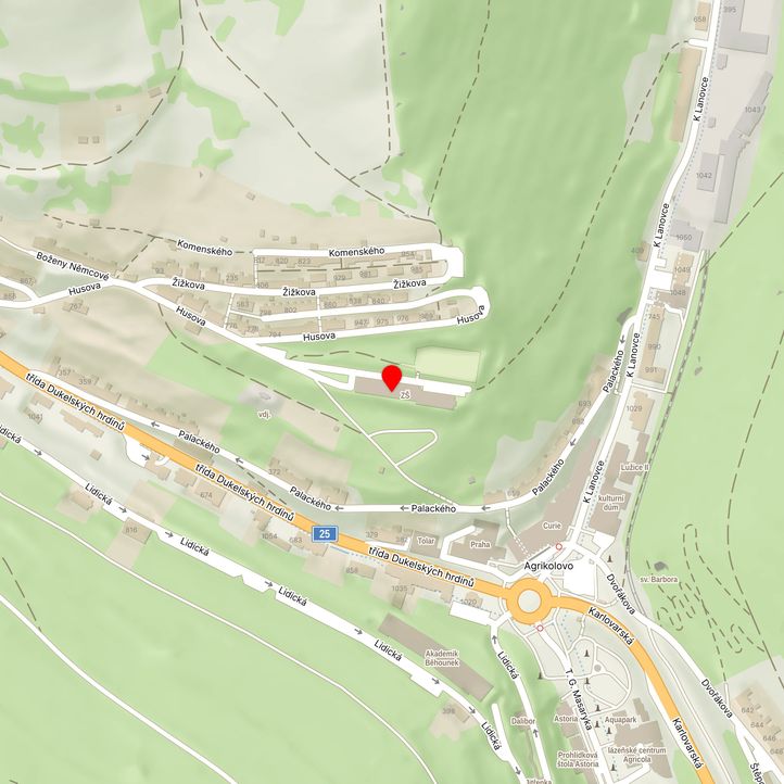 Mapa školy z Mapy.cz