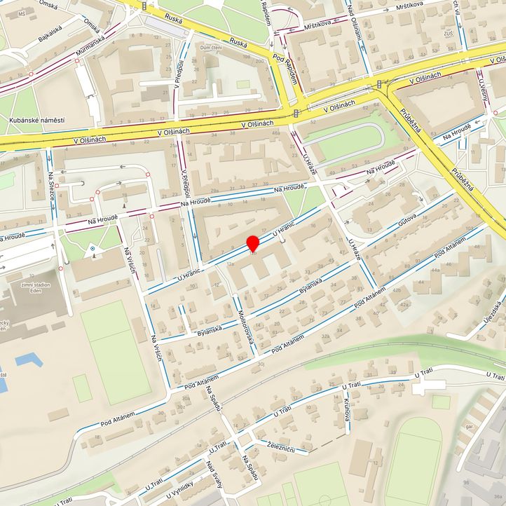 Mapa školy z Mapy.cz