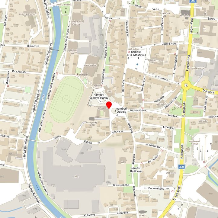 Mapa školy z Mapy.cz