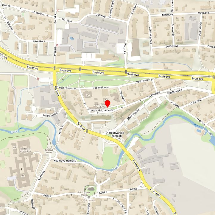 Mapa školy z Mapy.cz