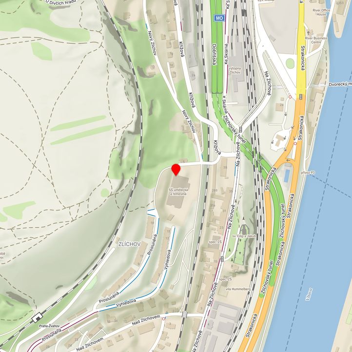 Mapa školy z Mapy.cz