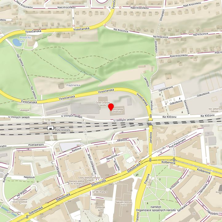 Mapa školy z Mapy.cz