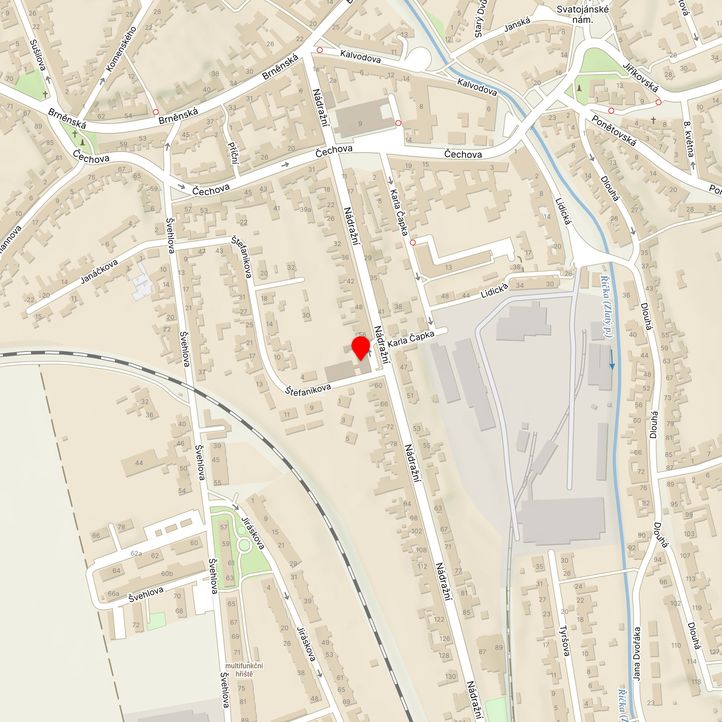 Mapa školy z Mapy.cz