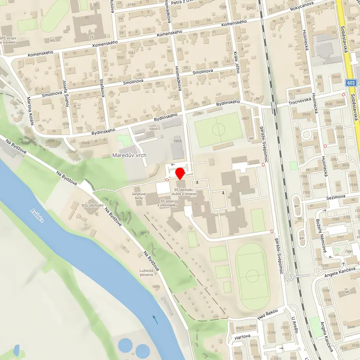Mapa školy z Mapy.cz