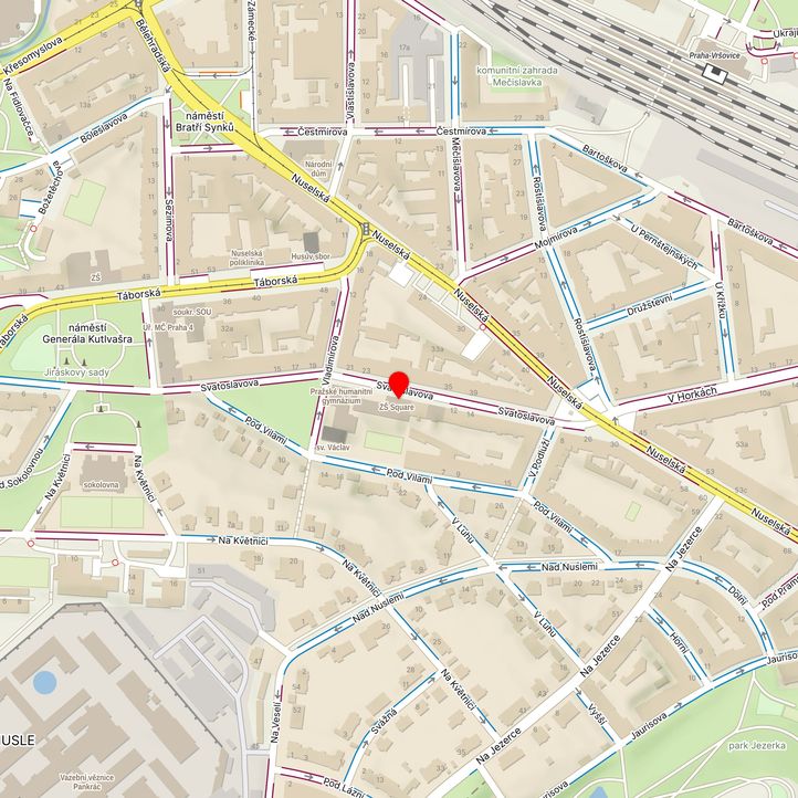 Mapa školy z Mapy.cz