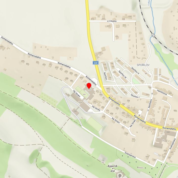 Mapa školy z Mapy.cz