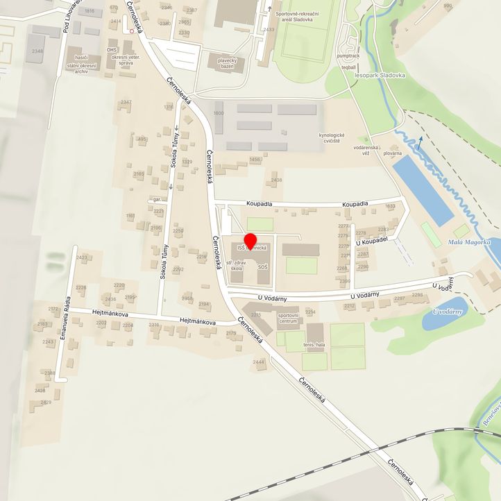 Mapa školy z Mapy.cz