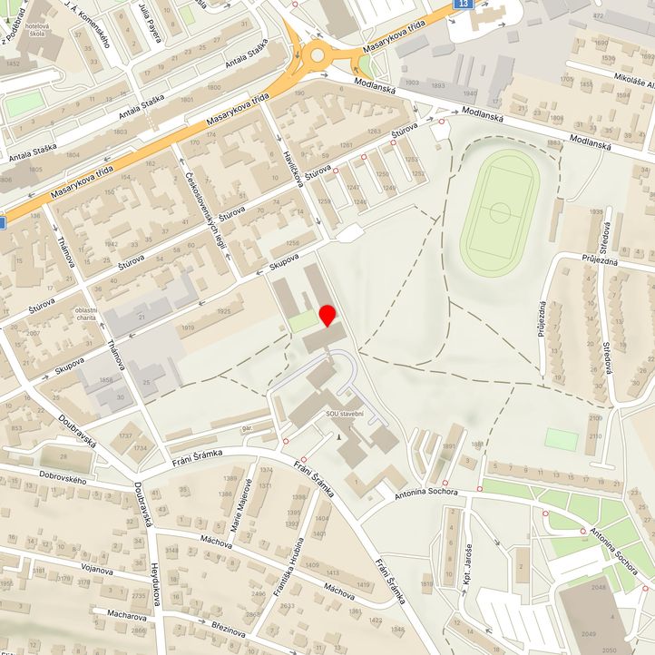 Mapa školy z Mapy.cz