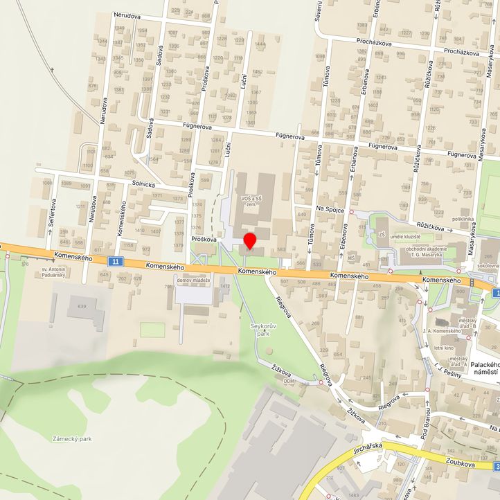 Mapa školy z Mapy.cz