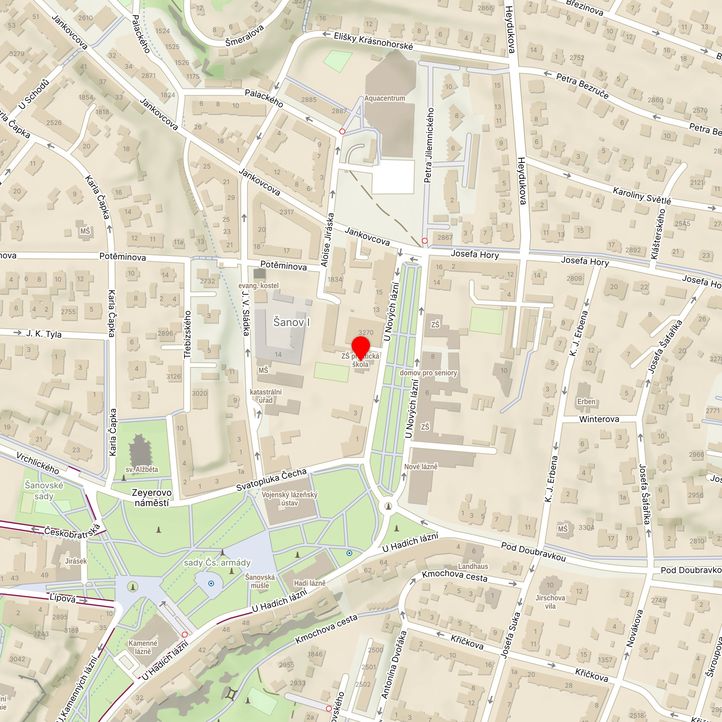 Mapa školy z Mapy.cz