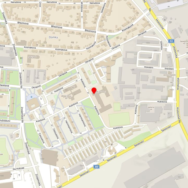 Mapa školy z Mapy.cz