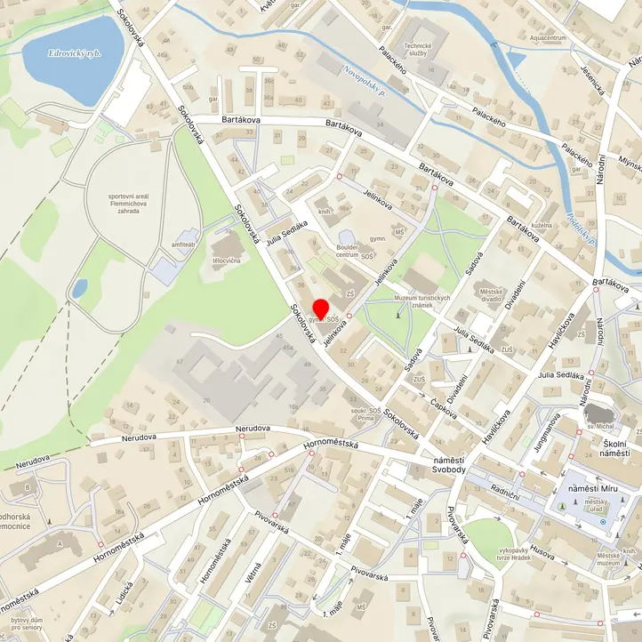 Mapa školy z Mapy.cz