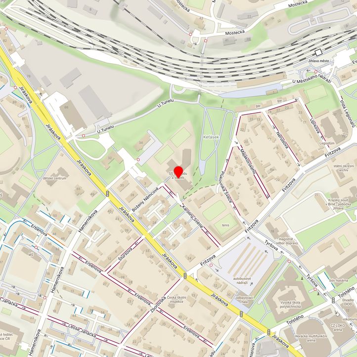 Mapa školy z Mapy.cz