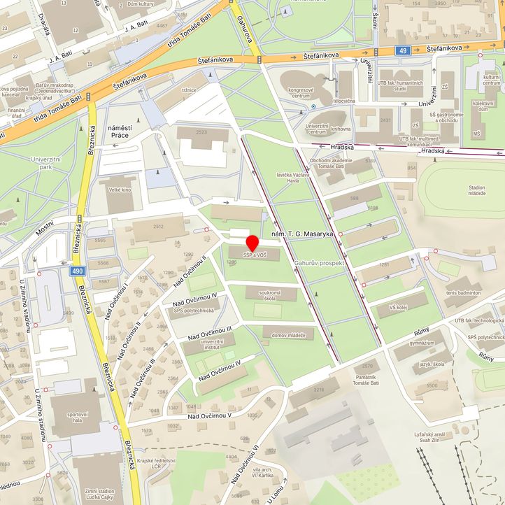 Mapa školy z Mapy.cz