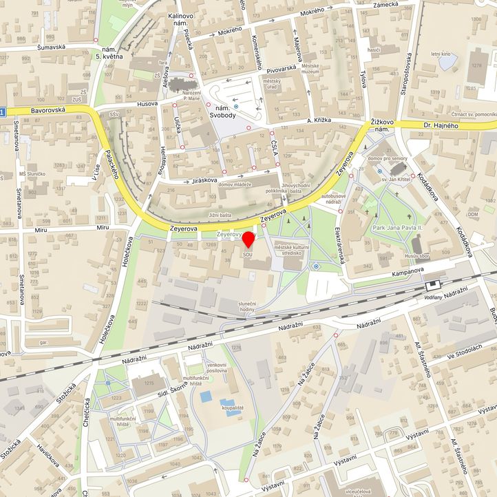 Mapa školy z Mapy.cz