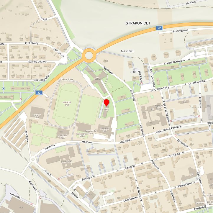 Mapa školy z Mapy.cz