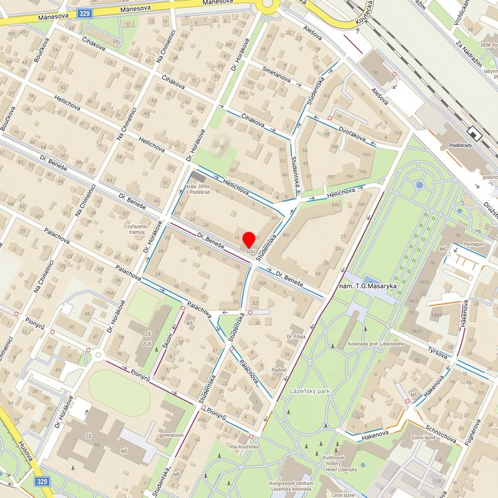 Mapa školy z Mapy.cz