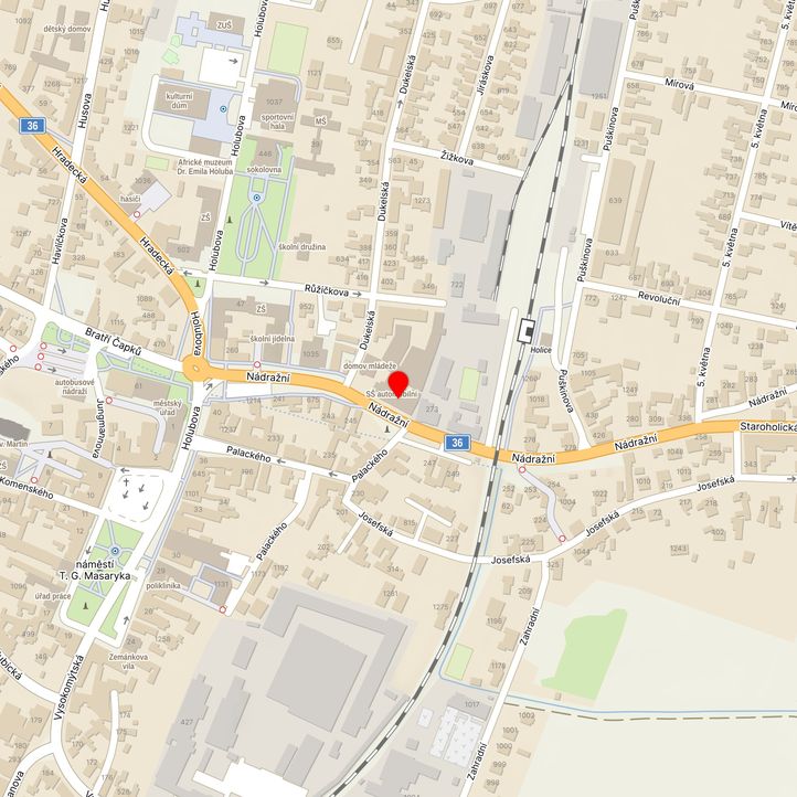 Mapa školy z Mapy.cz