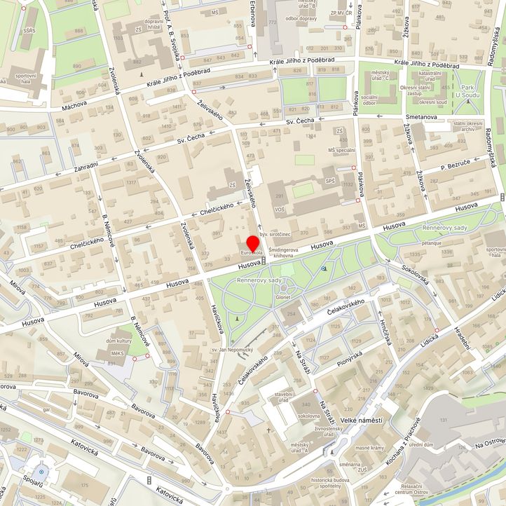 Mapa školy z Mapy.cz