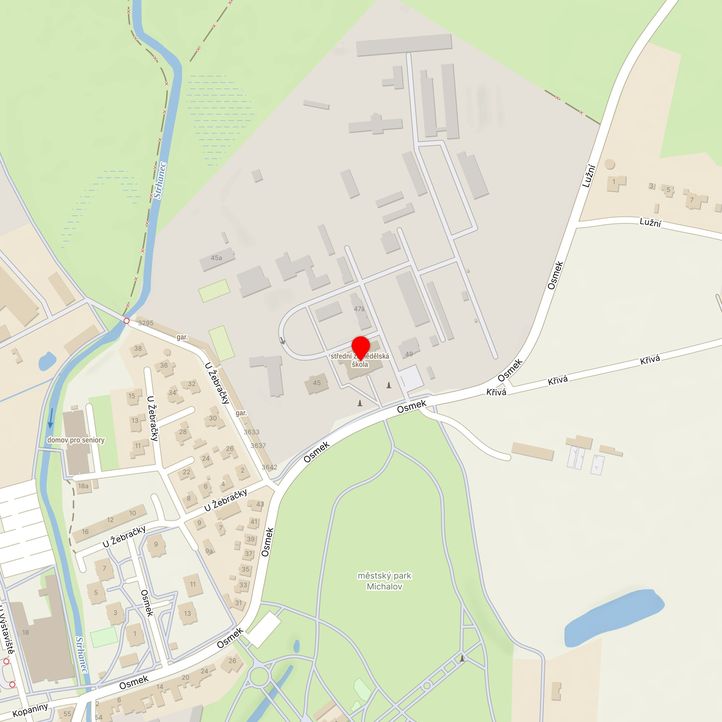 Mapa školy z Mapy.cz