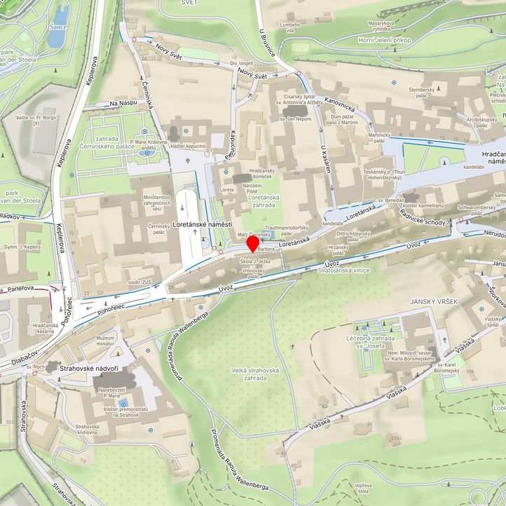 Mapa školy z Mapy.cz