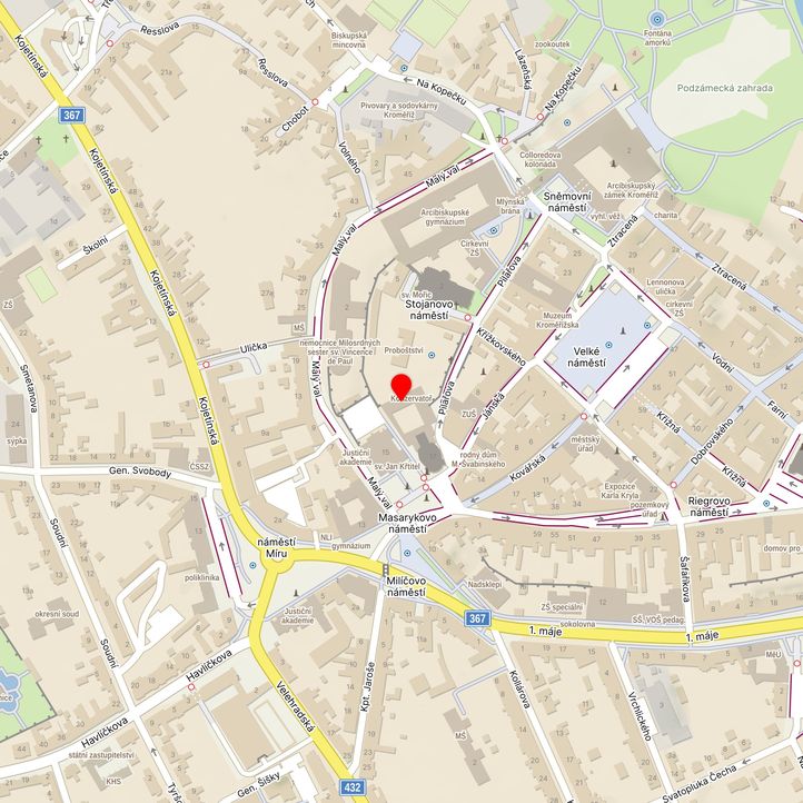 Mapa školy z Mapy.cz