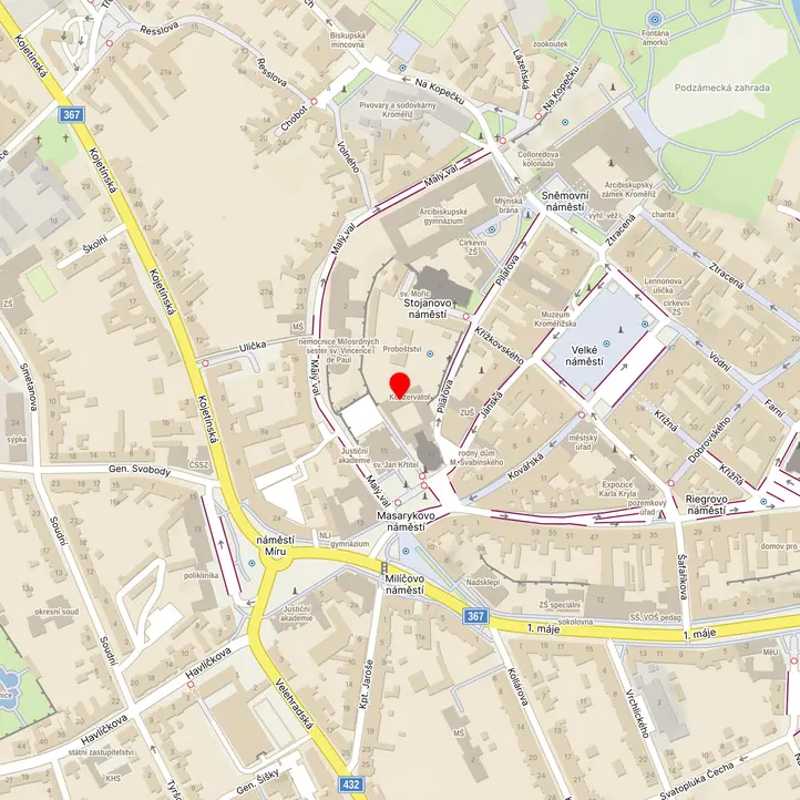 Mapa školy z Mapy.cz