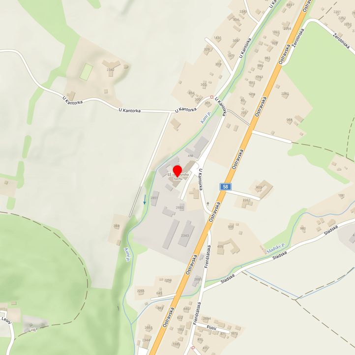 Mapa školy z Mapy.cz