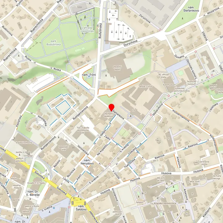 Mapa školy z Mapy.cz