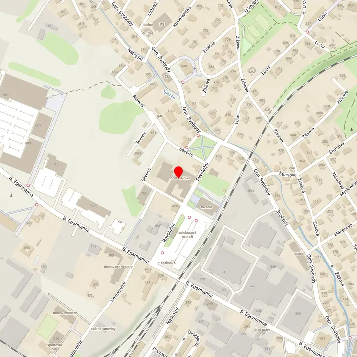 Mapa školy z Mapy.cz