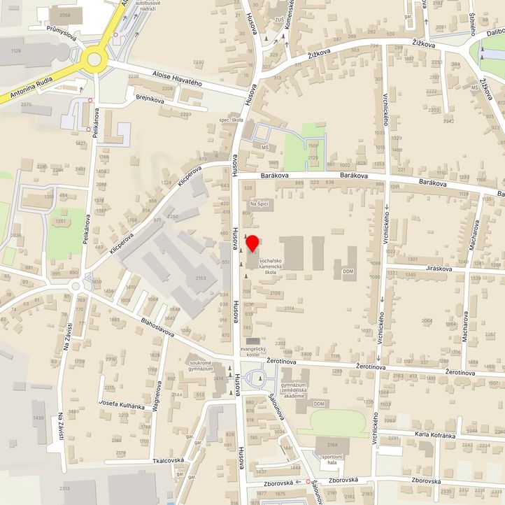 Mapa školy z Mapy.cz