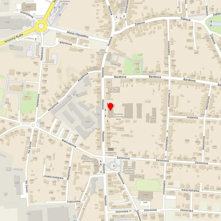 Mapa školy z Mapy.cz