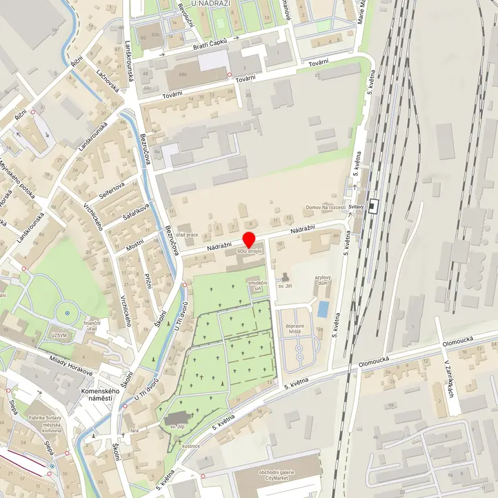 Mapa školy z Mapy.cz