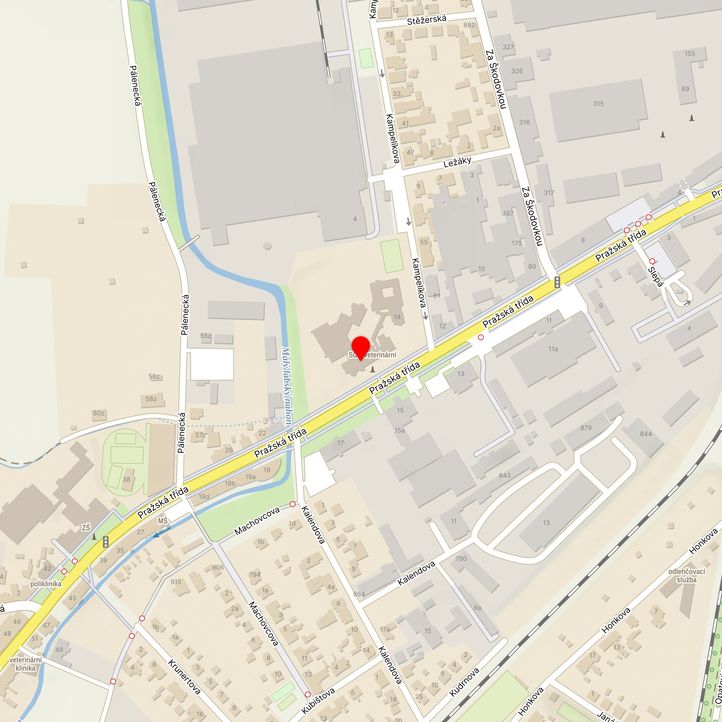 Mapa školy z Mapy.cz