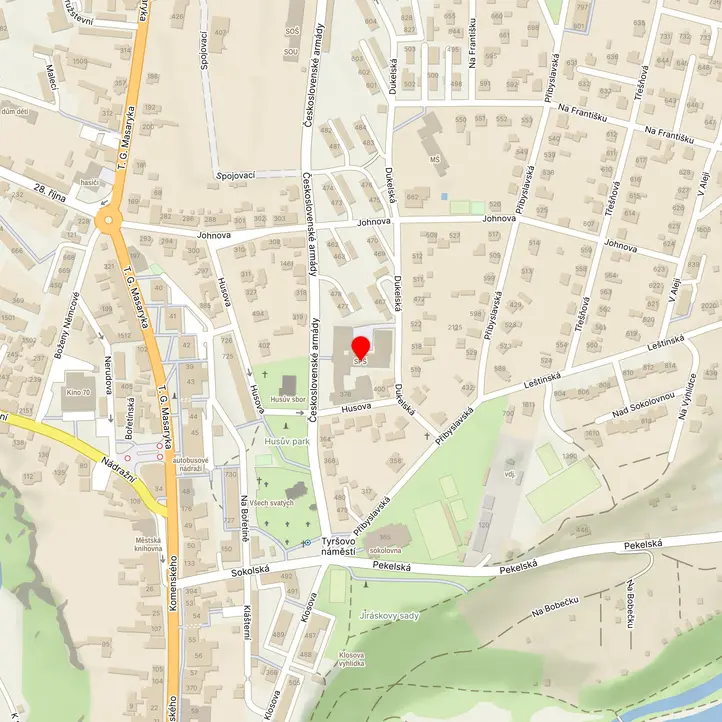Mapa školy z Mapy.cz