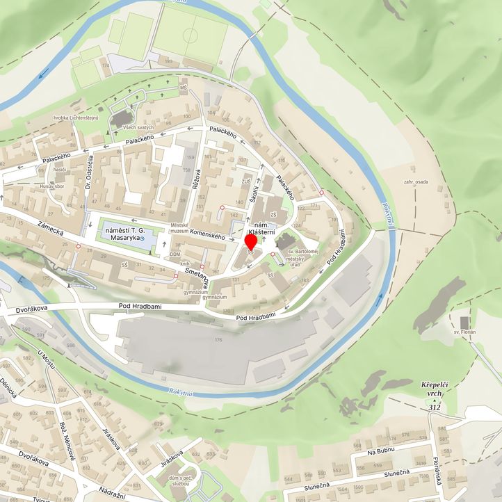 Mapa školy z Mapy.cz