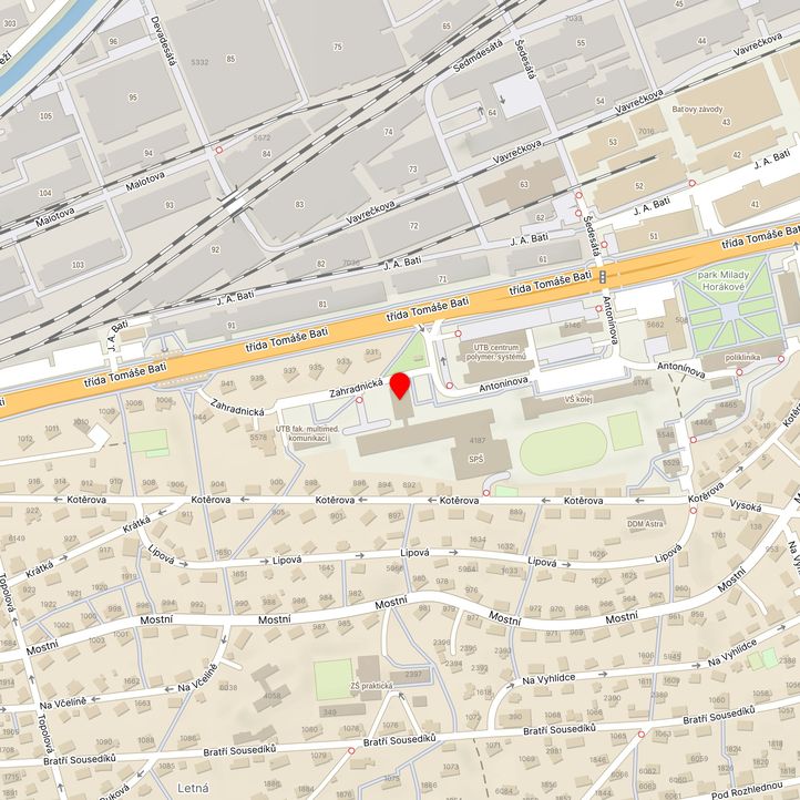 Mapa školy z Mapy.cz