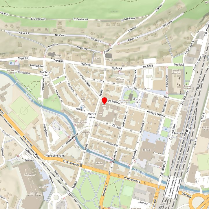 Mapa školy z Mapy.cz