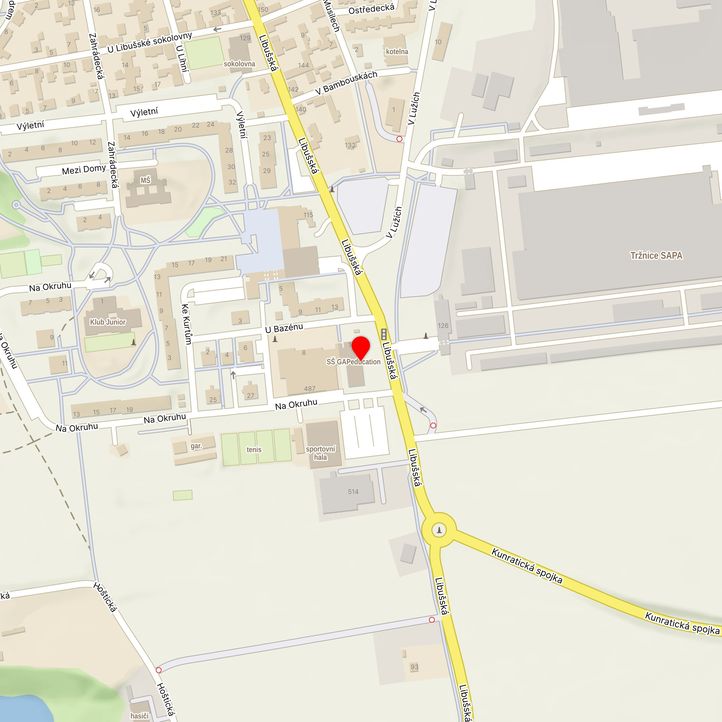 Mapa školy z Mapy.cz