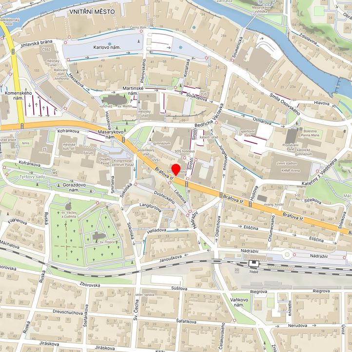 Mapa školy z Mapy.cz