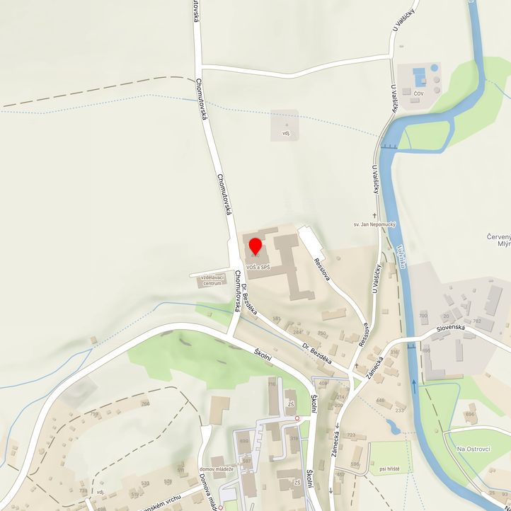 Mapa školy z Mapy.cz