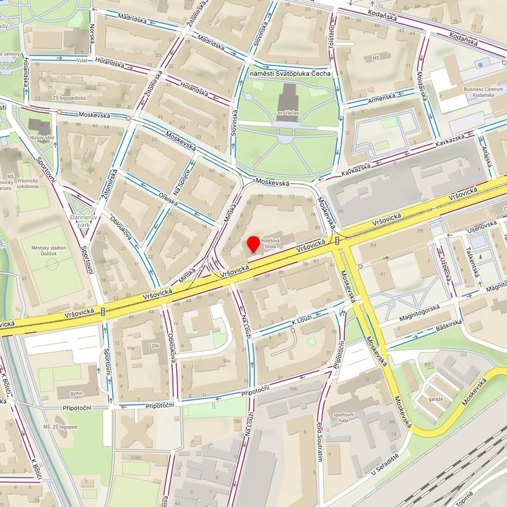 Mapa školy z Mapy.cz