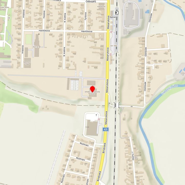 Mapa školy z Mapy.cz