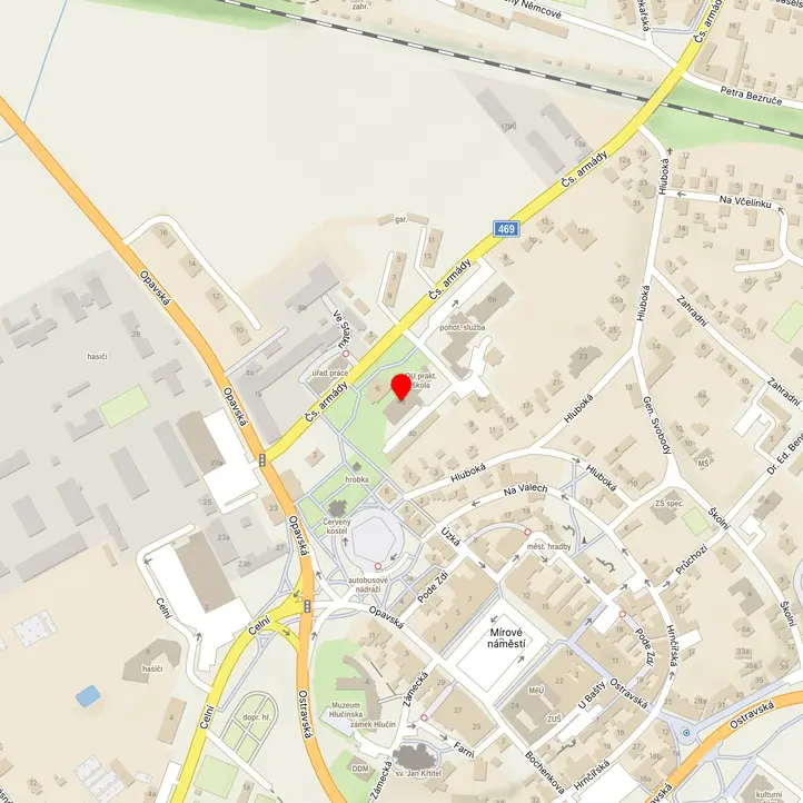 Mapa školy z Mapy.cz