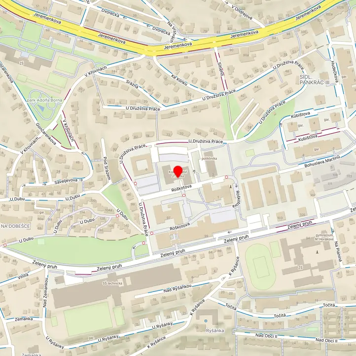 Mapa školy z Mapy.cz