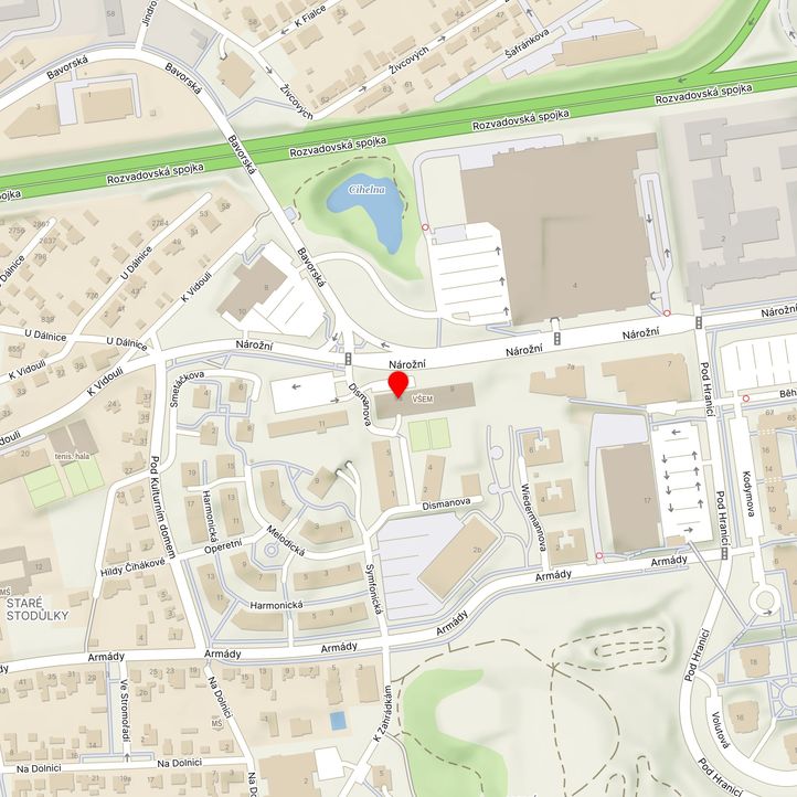 Mapa školy z Mapy.cz