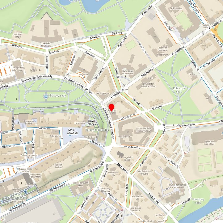 Mapa školy z Mapy.cz